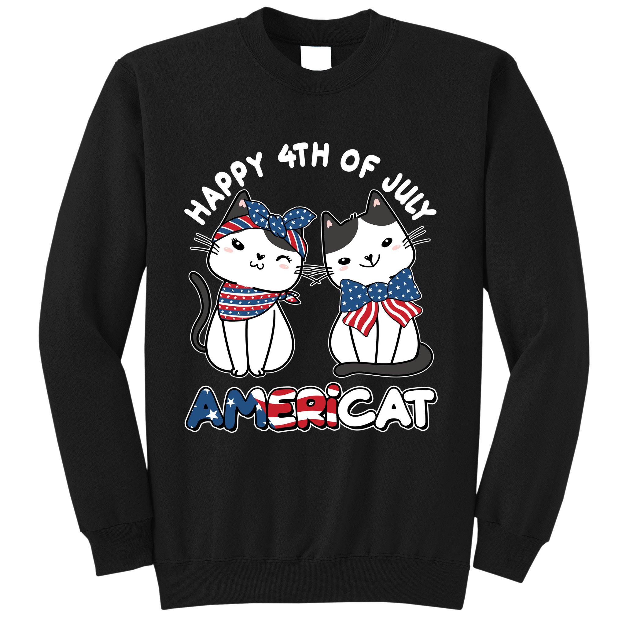 Cute Happy 4th Of July Americat Sweatshirt