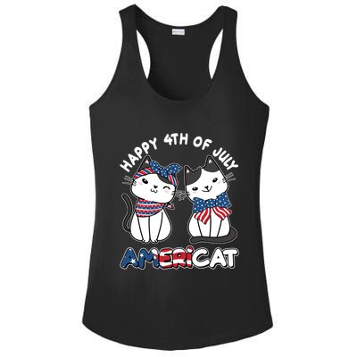 Cute Happy 4th Of July Americat Ladies PosiCharge Competitor Racerback Tank