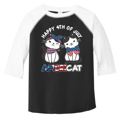Cute Happy 4th Of July Americat Toddler Fine Jersey T-Shirt