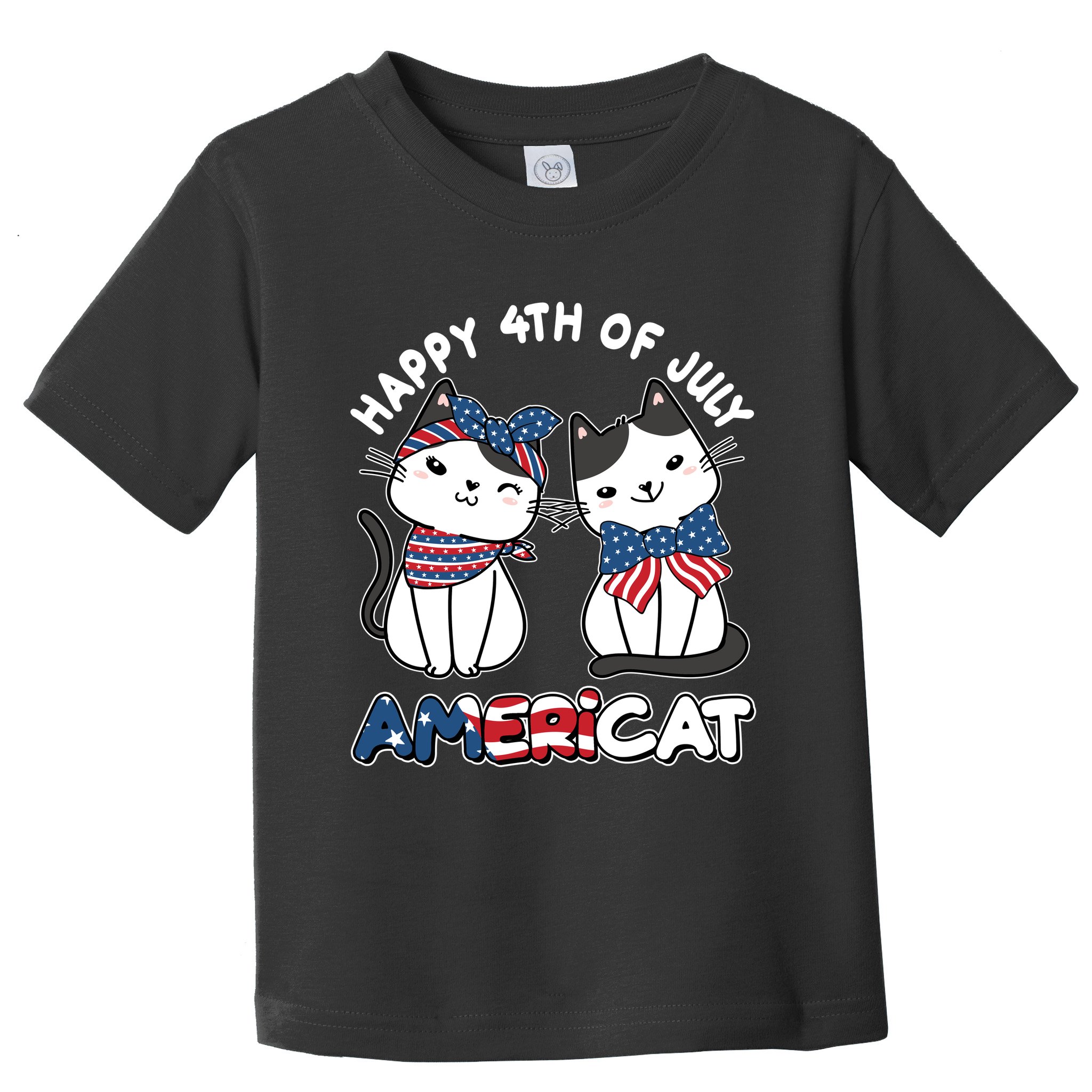 Cute Happy 4th Of July Americat Toddler T-Shirt