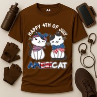 Cute Happy 4th Of July Americat Cooling Performance Crew T-Shirt