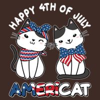 Cute Happy 4th Of July Americat Cooling Performance Crew T-Shirt