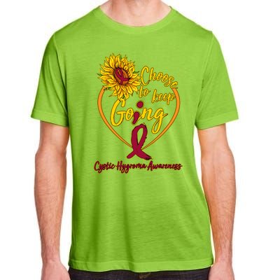 Cystic Hygroma Awareness Choose To Keep Going Adult ChromaSoft Performance T-Shirt