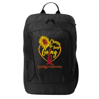 Cystic Hygroma Awareness Choose To Keep Going City Backpack