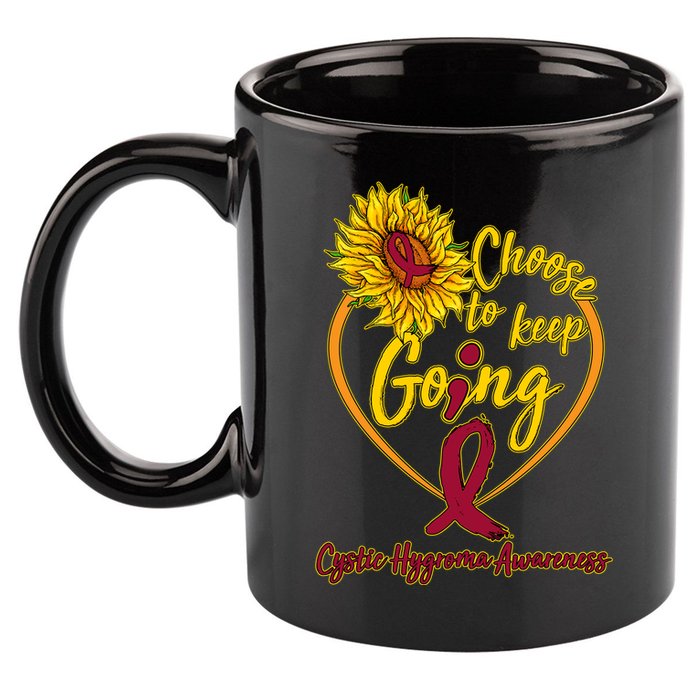 Cystic Hygroma Awareness Choose To Keep Going 11oz C Handle Ceramic Mug