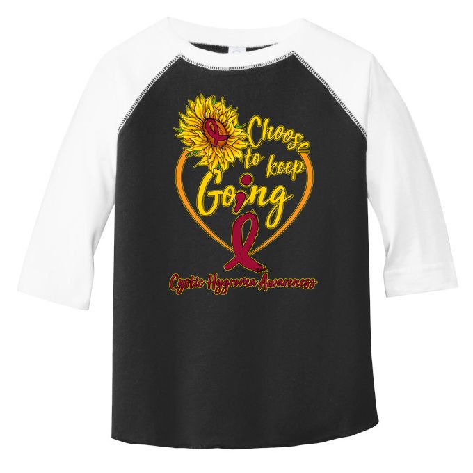 Cystic Hygroma Awareness Choose To Keep Going Toddler Fine Jersey T-Shirt
