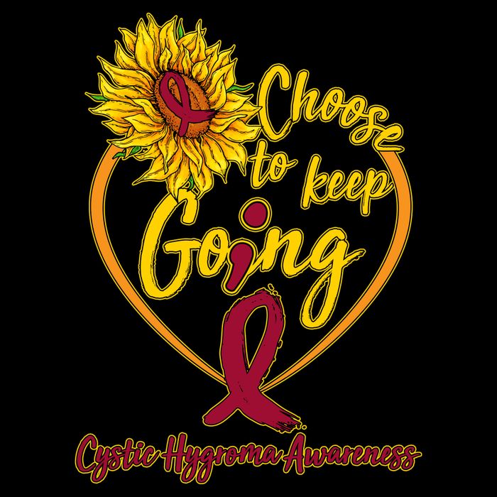 Cystic Hygroma Awareness Choose To Keep Going Kids Sweatshirt