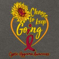 Cystic Hygroma Awareness Choose To Keep Going Cotton Canvas Backpack