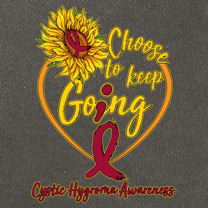 Cystic Hygroma Awareness Choose To Keep Going Cotton Canvas Backpack