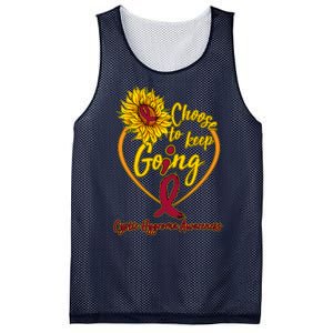 Cystic Hygroma Awareness Choose To Keep Going Mesh Reversible Basketball Jersey Tank