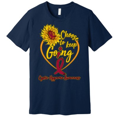 Cystic Hygroma Awareness Choose To Keep Going Premium T-Shirt