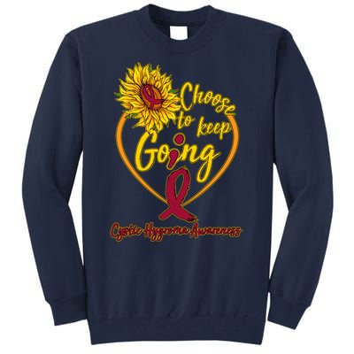 Cystic Hygroma Awareness Choose To Keep Going Tall Sweatshirt