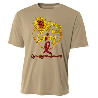 Cystic Hygroma Awareness Choose To Keep Going Cooling Performance Crew T-Shirt