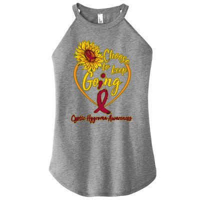 Cystic Hygroma Awareness Choose To Keep Going Women’s Perfect Tri Rocker Tank