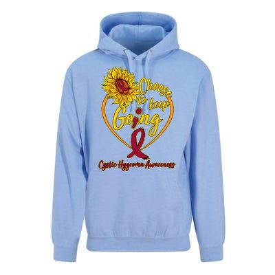 Cystic Hygroma Awareness Choose To Keep Going Unisex Surf Hoodie