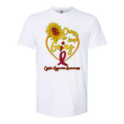 Cystic Hygroma Awareness Choose To Keep Going Softstyle CVC T-Shirt