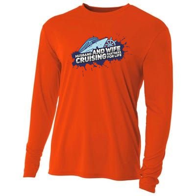 Cruising Husband And Wife Cruise Partners Cruise Cool Gift Cooling Performance Long Sleeve Crew