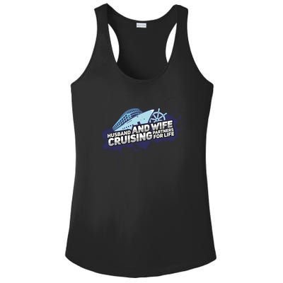 Cruising Husband And Wife Cruise Partners Cruise Cool Gift Ladies PosiCharge Competitor Racerback Tank