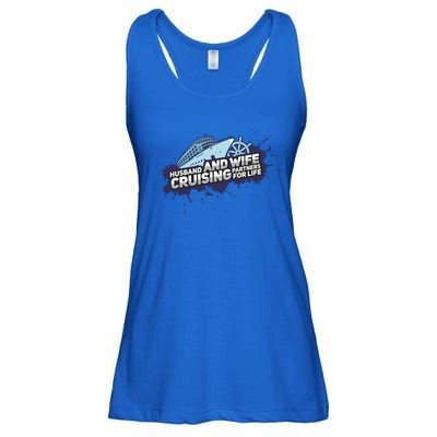 Cruising Husband And Wife Cruise Partners Cruise Cool Gift Ladies Essential Flowy Tank