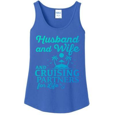 Cruising Husband And Wife Cruise Partners For Life Matching Great Gift Ladies Essential Tank