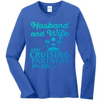 Cruising Husband And Wife Cruise Partners For Life Matching Great Gift Ladies Long Sleeve Shirt