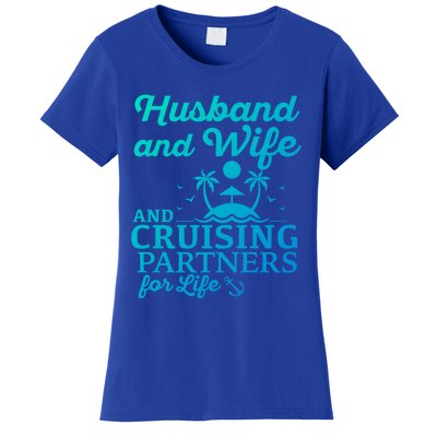 Cruising Husband And Wife Cruise Partners For Life Matching Great Gift Women's T-Shirt