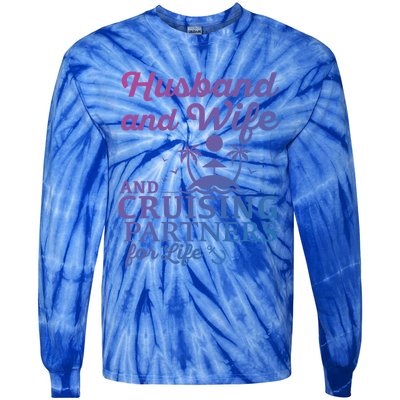 Cruising Husband And Wife Cruise Partners For Life Matching Great Gift Tie-Dye Long Sleeve Shirt