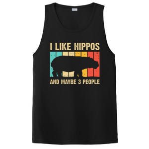 Cool Hippo Art Hippopotamus Hippo Lover PosiCharge Competitor Tank