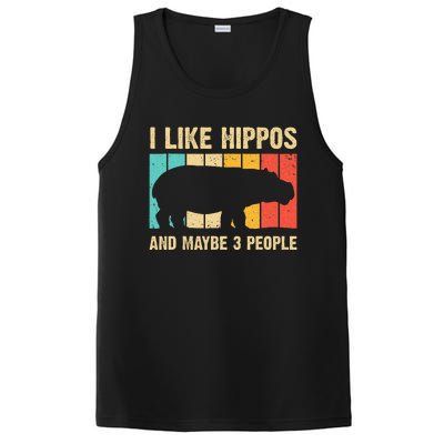 Cool Hippo Art Hippopotamus Hippo Lover PosiCharge Competitor Tank