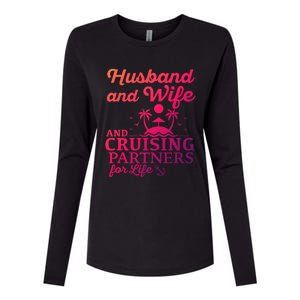 Cruising Husband And Wife Cruise Partners For Life Matching Great Gift Womens Cotton Relaxed Long Sleeve T-Shirt