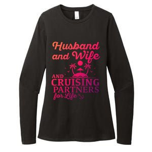 Cruising Husband And Wife Cruise Partners For Life Matching Great Gift Womens CVC Long Sleeve Shirt