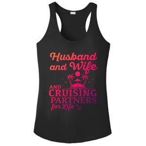 Cruising Husband And Wife Cruise Partners For Life Matching Great Gift Ladies PosiCharge Competitor Racerback Tank