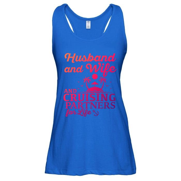 Cruising Husband And Wife Cruise Partners For Life Matching Great Gift Ladies Essential Flowy Tank