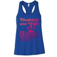 Cruising Husband And Wife Cruise Partners For Life Matching Great Gift Women's Racerback Tank