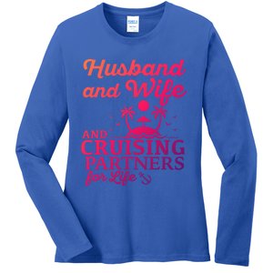 Cruising Husband And Wife Cruise Partners For Life Matching Great Gift Ladies Long Sleeve Shirt