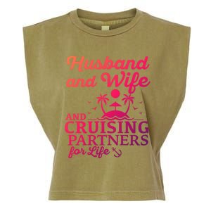 Cruising Husband And Wife Cruise Partners For Life Matching Great Gift Garment-Dyed Women's Muscle Tee