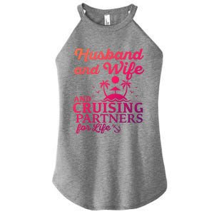 Cruising Husband And Wife Cruise Partners For Life Matching Great Gift Women's Perfect Tri Rocker Tank