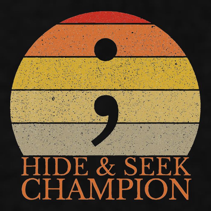 Coder Hide And Seek Champion Semi Colon Coding Programmer Ladies PosiCharge Tri-Blend Wicking Tank
