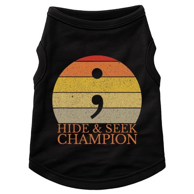 Coder Hide And Seek Champion Semi Colon Coding Programmer Doggie Tank