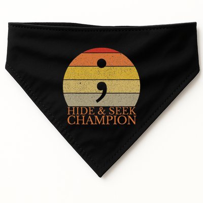 Coder Hide And Seek Champion Semi Colon Coding Programmer USA-Made Doggie Bandana