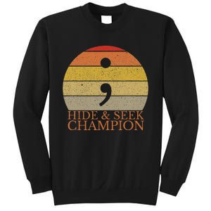 Coder Hide And Seek Champion Semi Colon Coding Programmer Sweatshirt