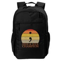 Coder Hide And Seek Champion Semi Colon Coding Programmer Backpack