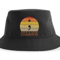 Coder Hide And Seek Champion Semi Colon Coding Programmer Sustainable Bucket Hat