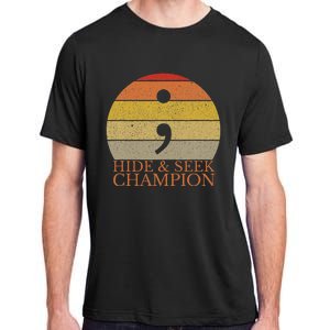 Coder Hide And Seek Champion Semi Colon Coding Programmer Adult ChromaSoft Performance T-Shirt