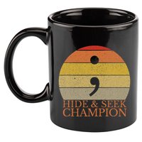 Coder Hide And Seek Champion Semi Colon Coding Programmer 11oz C Handle Ceramic Mug