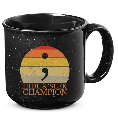 Coder Hide And Seek Champion Semi Colon Coding Programmer 15oz Campfire Ceramic Mug