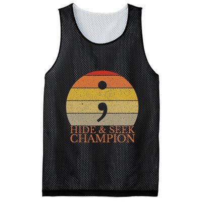 Coder Hide And Seek Champion Semi Colon Coding Programmer Mesh Reversible Basketball Jersey Tank