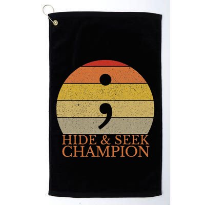 Coder Hide And Seek Champion Semi Colon Coding Programmer Golf Towel