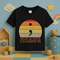 Coder Hide And Seek Champion Semi Colon Coding Programmer Toddler T-Shirt