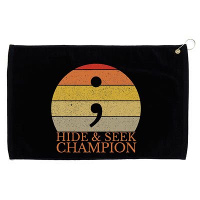 Coder Hide And Seek Champion Semi Colon Coding Programmer Grommeted Golf Towel